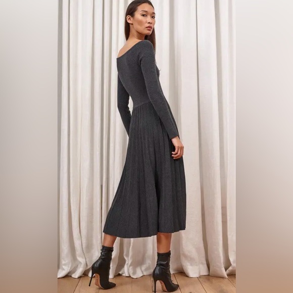 La Ligne Adeline merino wool midi dress XL - Picture 2 of 6